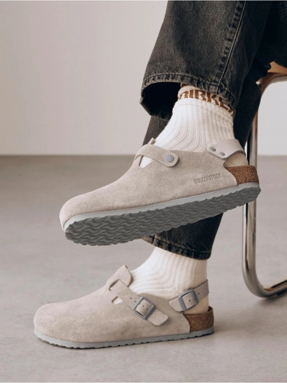 Birkenstock Tokio Clogs stone coin